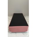 Ver imagem 6 de Cama Box Baú Solteiro Blindado (88x188x42):suede Rosa/solteiro