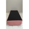 Cama Box Baú Solteiro Blindado (88x188x42):suede Rosa/solteiro - 6