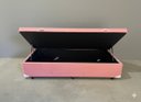 Ver imagem 4 de Cama Box Baú Solteiro Blindado (88x188x42):suede Rosa/solteiro