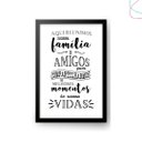 Ver imagem 1 de Quadro decorativo área gourmet aqui reunimos nossa família:Preta