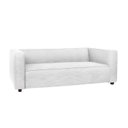 Ver imagem 2 de Sofá Namoradeira Amsterdam 1,40m Suede Branco - Inova Decorações