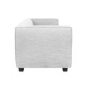 Ver imagem 3 de Sofá Namoradeira Amsterdam 1,40m Suede Branco - Inova Decorações