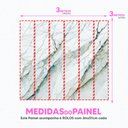 Ver imagem 4 de Papel de Parede Painel 3D Mármore Branco 3M Abstrato Viníl Revestimento Pedra Requinte Auto Colante