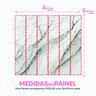 Papel de Parede Painel 3D Mármore Branco 3M Abstrato Viníl Revestimento Pedra Requinte Auto Colante - 4