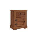 Ver imagem 3 de Mesa de Cabeceira 1 Porta + 1 Gaveta Cera Acapulco 100% Madeira Maçiça