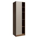 Ver imagem 1 de Guarda-Roupa Modulado 1 Porta 5 Nichos Rustic/Crema Neo Madesa