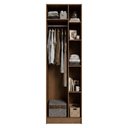 Ver imagem 4 de Guarda-Roupa Modulado 1 Porta 5 Nichos Rustic/Crema Neo Madesa