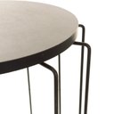 Ver imagem 5 de Conjunto com 02 Mesas Redonda Estilo Industrial Preto