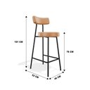 Ver imagem 7 de Conjunto 02 Banquetas Altas Bock Courissimo Whisky - Ssx Multicoisas