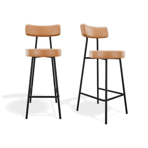 Conjunto 02 Banquetas Altas Bock Courissimo Whisky - Ssx Multicoisas