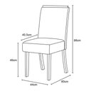 Ver imagem 3 de Mesa Jantar Lins 120 4 Cadeiras Malu Amendoa - Henn