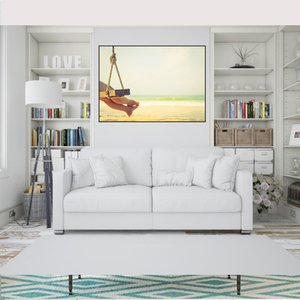 Quadro Canvas Balanço na Praia 90x1,20