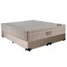 Cama Box Casal Sintético Bipartido + Colchão Ortobom Airtech Molas Ensacadas 138x188x65 Cor:bege - 1