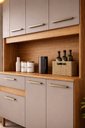 Ver imagem 2 de Armário Slim 120cm Madeira p/ Apartamento Portas e Gavetas Cozinha Gourmet:Connect