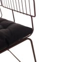 Ver imagem 5 de Conjunto com 4 Cadeiras para Sala de Estar Texas Marrom/Aço Corten/Preto