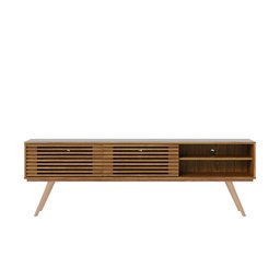 Rack para Tv Ate 70 Polegadas Valencia com 2 Portas de Correr Jatoba Colibri Moveis - 9