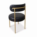 Ver imagem 4 de Cadeira Sala Jantar Margara Kit 4 Base Aço Dourado PU D03 - D'Rossi