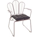 Ver imagem 6 de Conjunto com 4 Cadeiras para Sala de Estar Vegas Marrom/Aço Corten/Preto