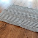 Ver imagem 3 de Tapete Artesanal Passadeira Algodão Cinza Claro Linea 45 X 145