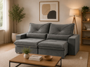 Ver imagem 1 de Sofa Veneza 2.50 Nobly Veludo Cinza