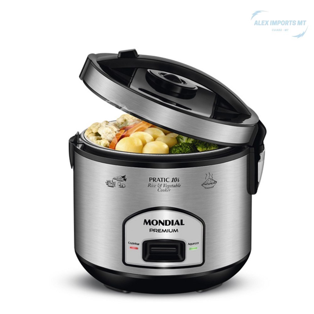 Panela Elétrica de Arroz 10 Xícaras 700W 127 Volts Inox - 2