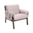 Ver imagem 3 de Conjunto com 02 Poltronas Soft Marrom Aço Corten/Bege