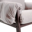 Ver imagem 5 de Conjunto com 02 Poltronas Soft Marrom Aço Corten/Bege