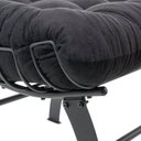 Ver imagem 5 de Conjunto com Poltronas e 02 Puffs Costela Aramada Preto