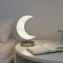 Ver imagem 5 de Mini Luminária Abajur Meia Lua Crescente Led Usb 3 Cores Sala Quarto Escritório Decorativa Romântica