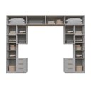 Ver imagem 6 de Guarda-Roupa Planejado 10 Peças 12 Portas com 2 Mesas de Cabeceira Jade CabeCasa MadeiraOriginals Cinza/Urbano
