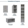 Guarda-roupa Modulado 10 Peças 12 Portas com 2 Mesas de Cabeceira Jade CabeCasa MadeiraOriginals - 5