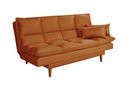 Ver imagem 3 de Sofá Cama Casal 3 Lugares Andorra Suede Terracota 174 Império Estofados