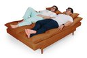 Ver imagem 2 de Sofá Cama Casal 3 Lugares Andorra Suede Terracota 174 Império Estofados