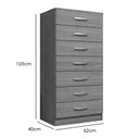 Ver imagem 2 de Cômoda Macabu 7 Gavetas Pomba Cor Cinamomo Off White