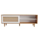 Ver imagem 2 de Rack para TV até 60 Polegadas Heloísa 100% MDF Porta em Rattan