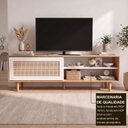 Ver imagem 4 de Rack para TV até 60 Polegadas Heloísa 100% MDF Porta em Rattan