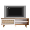 Ver imagem 7 de Rack para TV até 60 Polegadas Heloísa 100% MDF Porta em Rattan