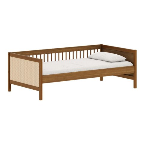 Cama Paglia Nogueira com Palhinha Natural Quater