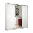 Ver imagem 2 de Guarda-Roupa Casal com Espelhos 3 Portas de Correr e 4 Gavetas 186cm Multimóveis CR35570 Branco
