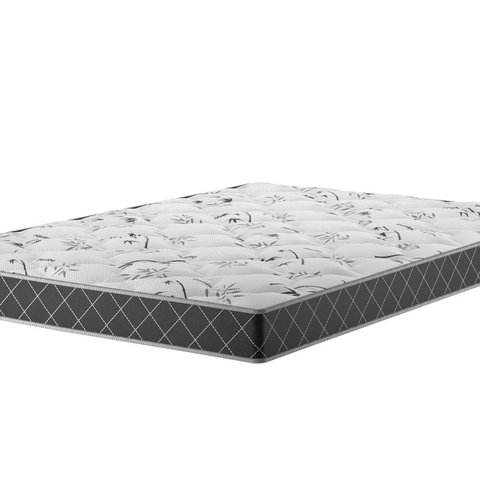 Colchão Espuma Casal D23 17cm 1,88m 1,38m Double Face Mobi Viero Preto/Xadrez