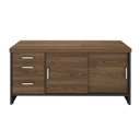 Ver imagem 4 de Kit 5 Peças com Mesa para Escritório Diretor em Tamburato, Gaveteiro, Armário e Balcão