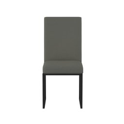 Kit 4 Cadeiras de Jantar com Base Ferro Preto Luxo Balaqui Cor:cinza - 5