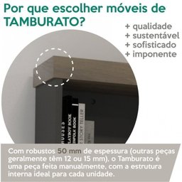 Kit para Escritório 4 Peças com Mesa em L Diretor, Balcão com Gavetas, Gaveteiro e Armário com Nicho - 3