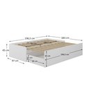 Ver imagem 4 de Cama de Casal Retrátil com Gaveta Funcional Branco