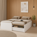 Ver imagem 5 de Cama de Casal Retrátil com Gaveta Funcional Branco