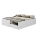 Ver imagem 3 de Cama de Casal Retrátil com Gaveta Funcional Branco