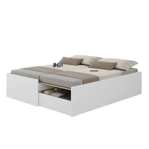 Cama de Casal Retrátil com Gaveta Funcional