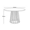 Conjunto Mesa de Jantar Talia Amadeirada Branca 100cm com 4 Cadeiras Eames Eiffel - 5