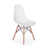 Conjunto Mesa de Jantar Talia Amadeirada Branca 100cm com 4 Cadeiras Eames Eiffel - 3