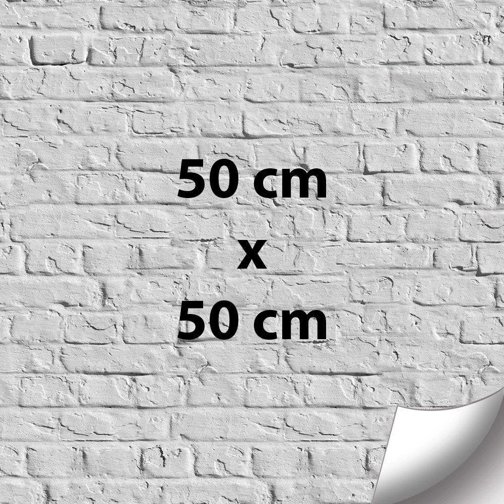 Adesivo Autocolante Tijolo Branco 50cmx50cm Modelo 3 - 6